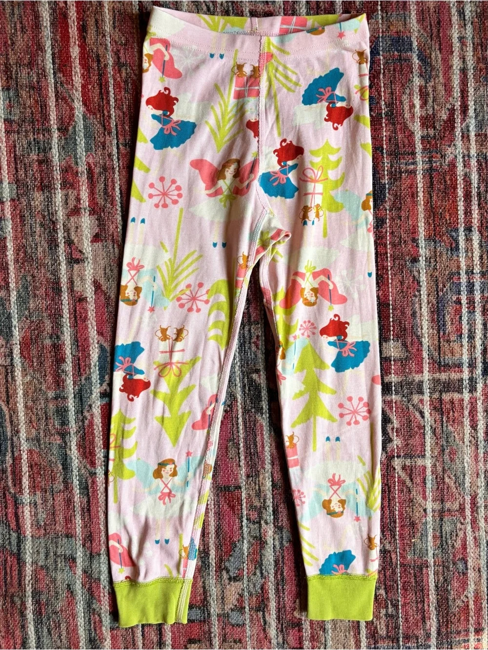 Hanna Andersson 5T Sugar Plum Fairy Holiday Long John Pajamas